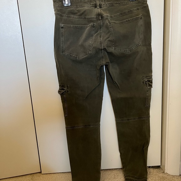 Free People Green Cargo Stretch Pant - Picture 2 of 3